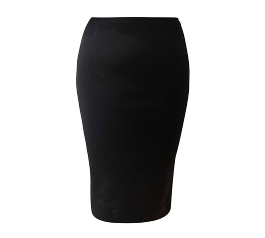 Onyx Slit Pencil Skirt