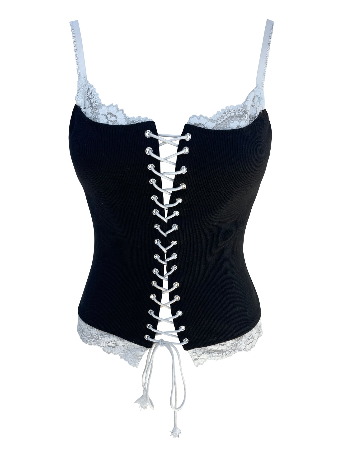 Lace Up Corset Cami