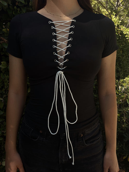 Lace-Up Tee