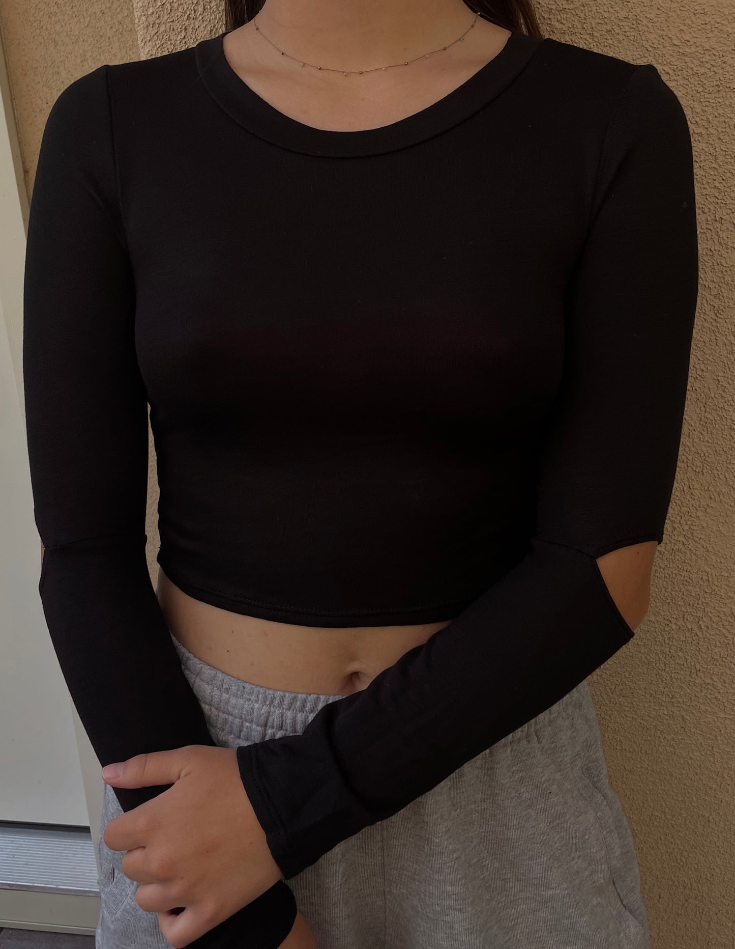 Long Sleeve Crop Top